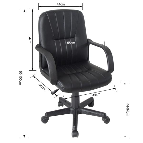Chaise de bureau Thomas - chaise gamer - enfant - réglable en hauteur - noir - VDD World
