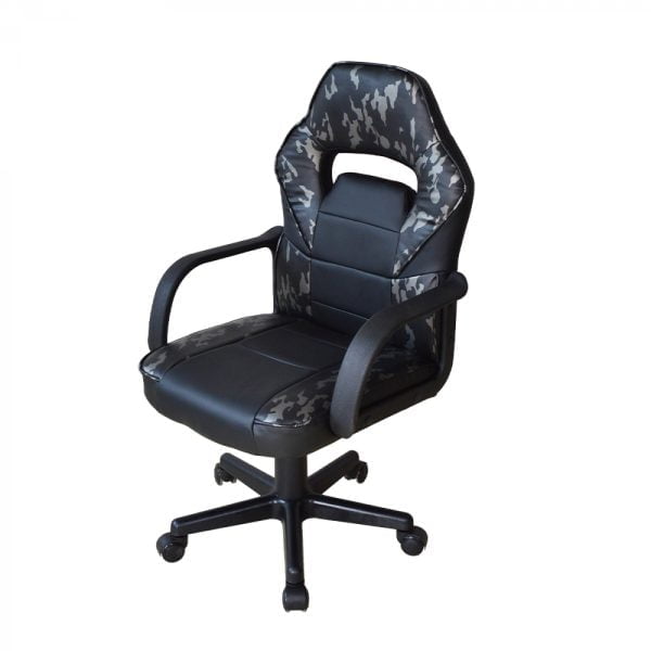 Chaise de jeu Thomas junior - chaise de bureau - réglable en hauteur - camouflage - VDD World