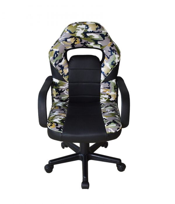 Chaise de bureau Thomas junior - chaise de jeu - réglable en hauteur - camouflage - VDD World