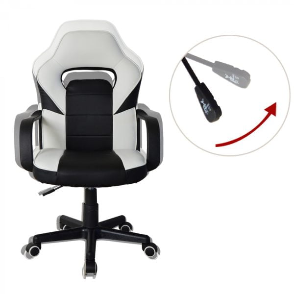 Chaise de bureau Thomas junior - chaise gamer style gaming racing - réglable en hauteur - VDD World