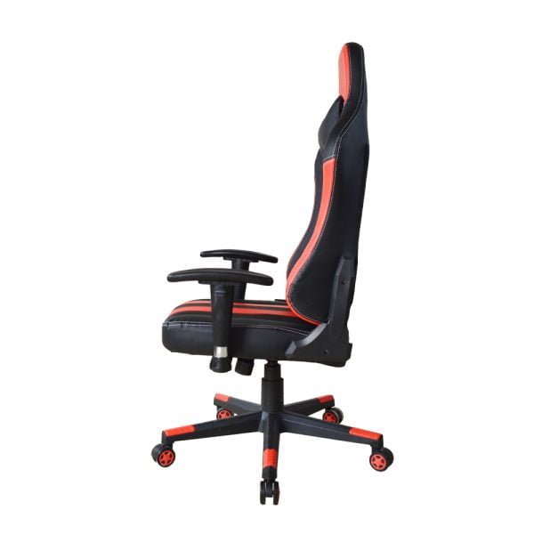 Chaise gaming chaise de bureau Thomas - style racing gaming - siège droit - noir rouge - VDD World
