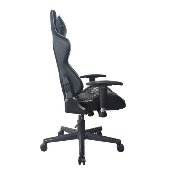 Chaise de bureau chaise gaming Thomas - racing gaming - ergonomique - noir avec camouflage - VDD World