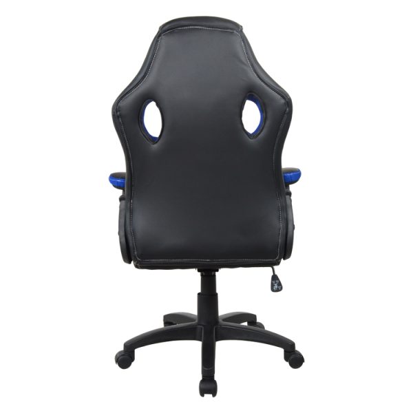 Chaise de bureau racing style gaming premium design Wouter bleu noir - VDD World