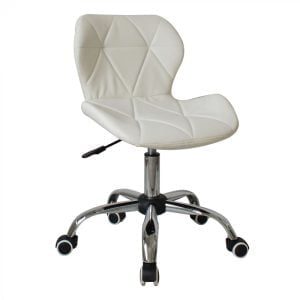 Chaise de bureau chaise gaming Thomas - chaise style gaming racing - blanc rose - VDD World