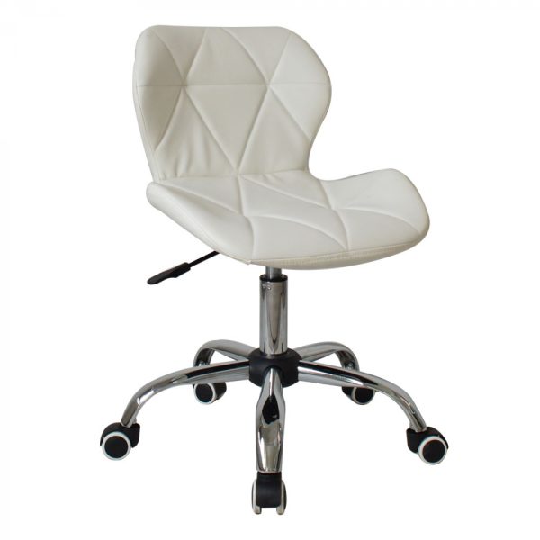 Chaise de bureau design moderne - chaise de direction - réglable en hauteur - blanc - VDD World