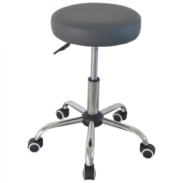 Tabouret de bureau - tabouret de bureau - tabouret de barbier - tabouret - réglable en hauteur - gri - VDD World