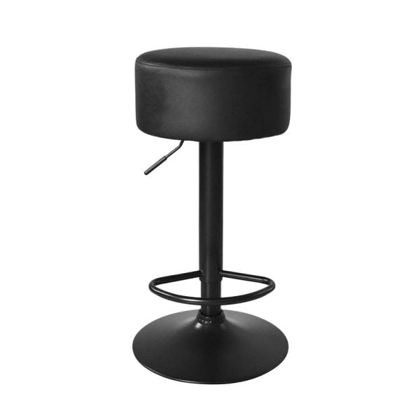 Tabouret de bar réglable en hauteur - Tabouret de bar - noir - chaise de cuisine - VDD World