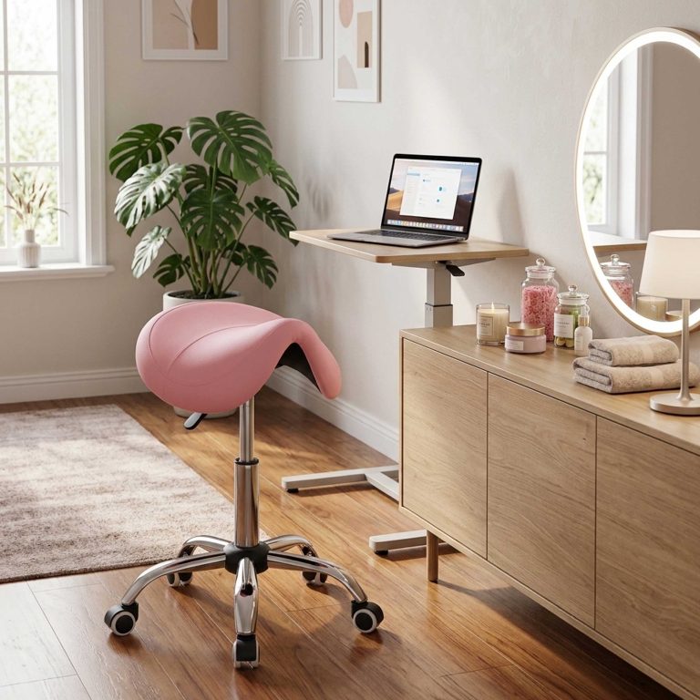 Tabouret selle ergonomique - tabouret de travail - tabouret de barbier - taboure`t - image alternative