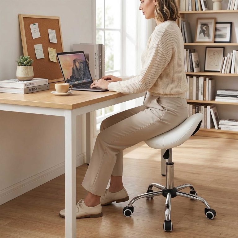 Tabouret de selle ergonomique - tabouret de barbier - tabouret de travail - tabouret - image alternative