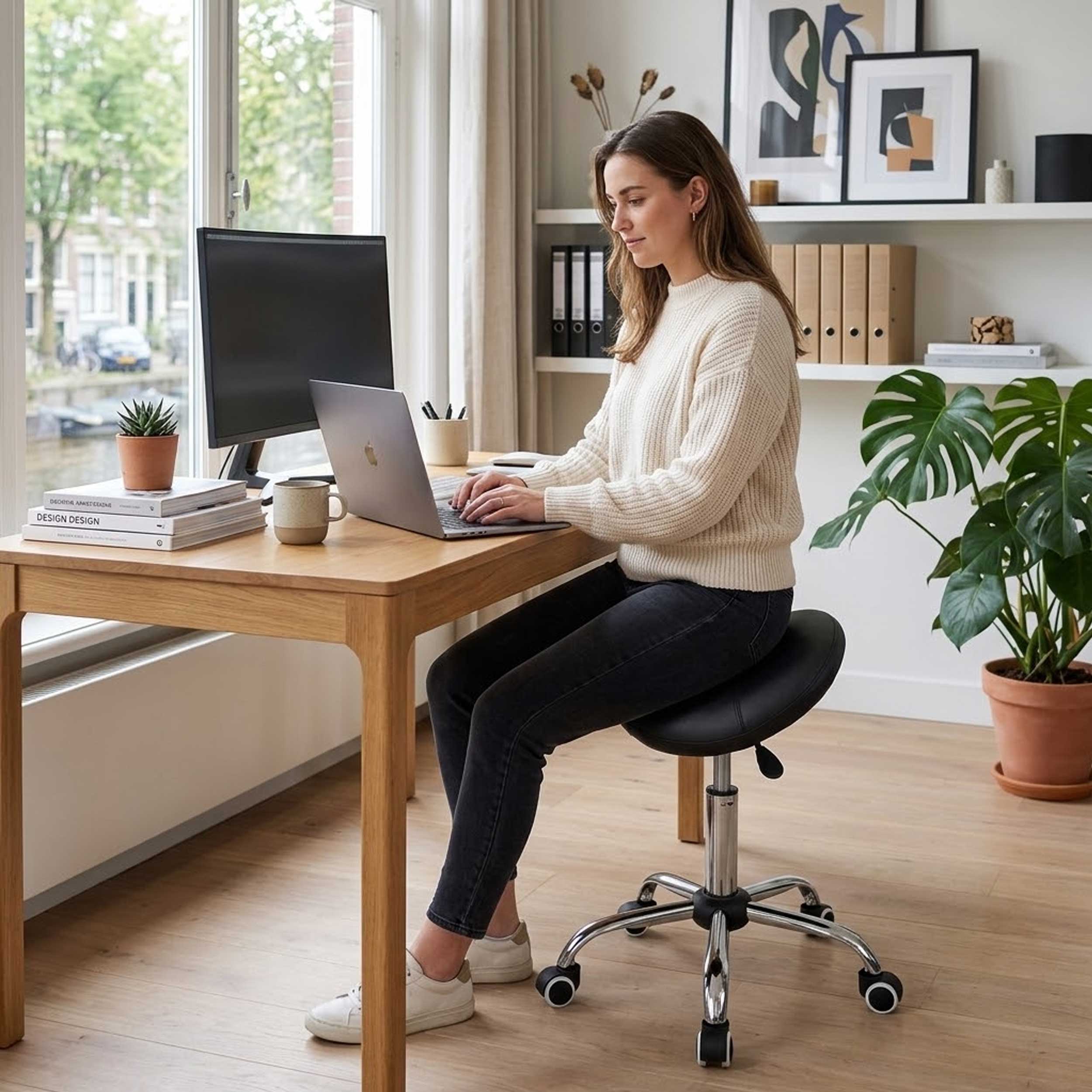 Tabouret selle ergonomique - tabouret de travail - tabouret de barbier - tabouret - VDD World FR Tabouret selle ergonomique - tabouret de travail - tabouret de barbier - tabouret - VDD World FR