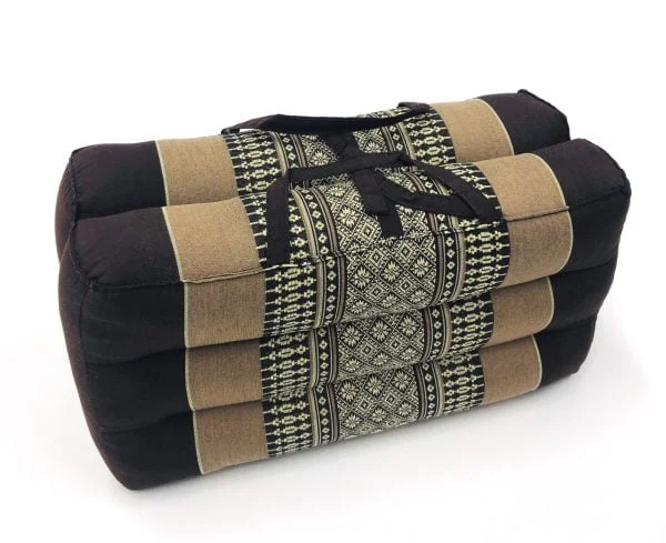Tapis de coussin de siège de méditation et de yoga pliable portable 40 cm x 40 cm x 7 cm Marron - VDD World FR