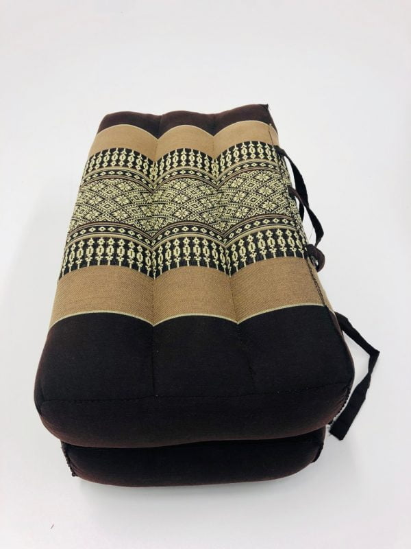 Tapis de coussin de siège de méditation et de yoga pliable portable 40 cm x 40 cm x 7 cm Marron - VDD World