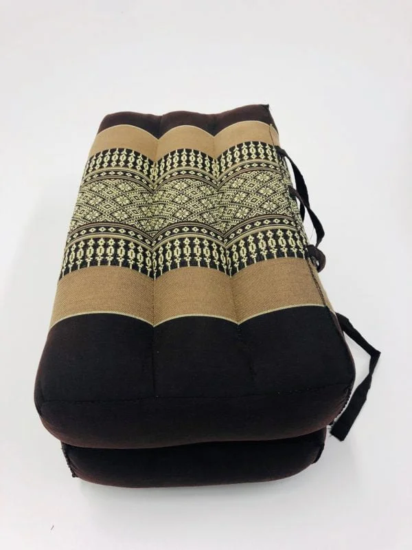 Tapis de coussin de siège de méditation et de yoga pliable portable 40 cm x 40 cm x 7 cm Marron - VDD World FR