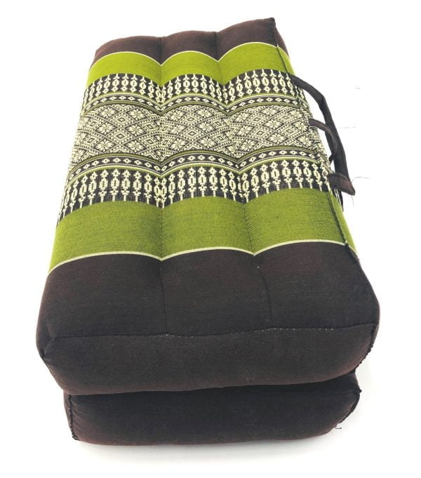 Tapis de coussin de siège de méditation et de yoga pliable portable 40 cm x 40 cm x 7 cm Vert - VDD World