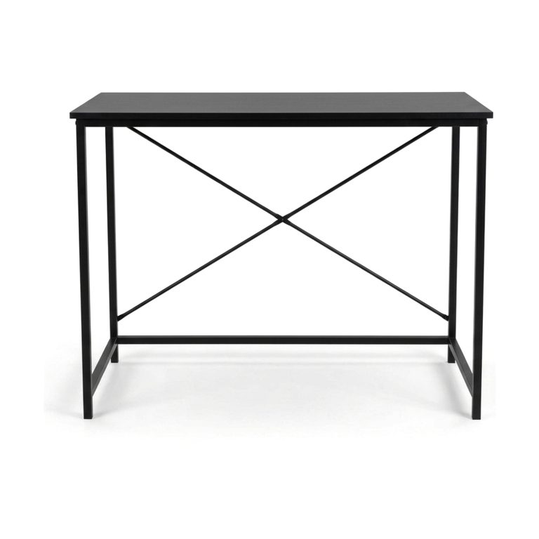 VDD - Bureau - Noir vintage  - Bureau - Table d'ordinateur - Table pour ordinateur portable - Bureau noir - Bureau d'ordinateur - 100 x 45 x 75 cm