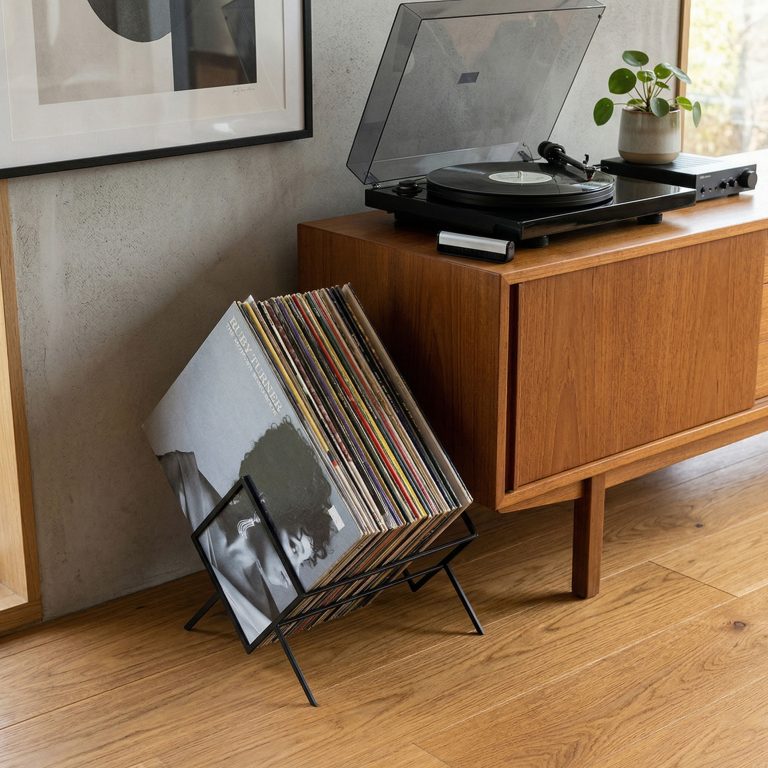 Support de stockage de disques Lp - support à feuilles pour stocker des disques vinyles de 50 lp - image alternative
