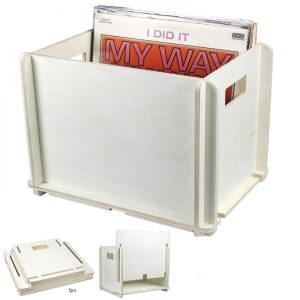 Meuble de rangement pour disques lp - stocker des disques vinyles lp - bibliothèque - marron - VDD World