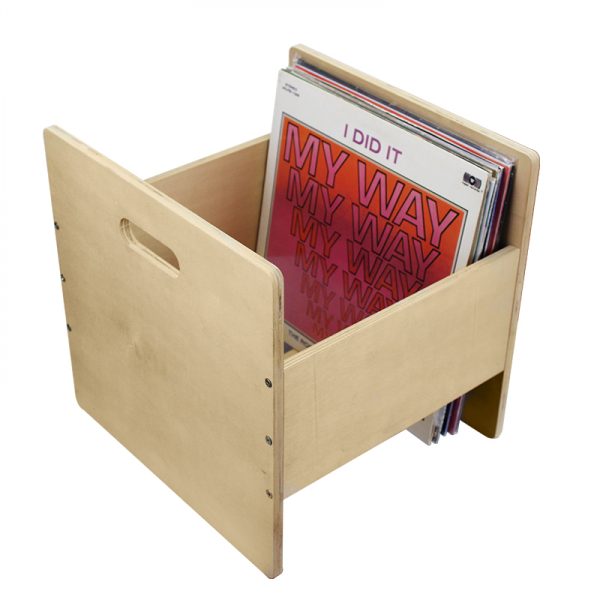 Boîte de rangement pour disques vinyle LP - stockez les disques vinyle LP dans une caisse - 50 à 70 - VDD World