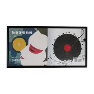 Boîtier pour 50 pièces de vinyle LP 12 pouces verrouillable noir - VDD World