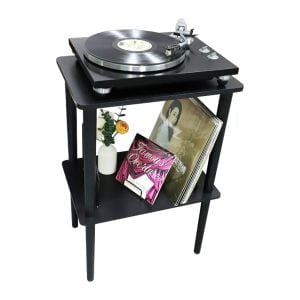 Meuble de rangement pour disques lp - stocker des disques vinyles lp - bibliothèque - marron - VDD World