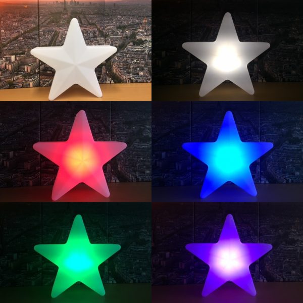 Lampe de nuit chambre d'enfant lampe LED Star Stars 40 CM 16 couleurs RGB blanc télécommande - VDD World