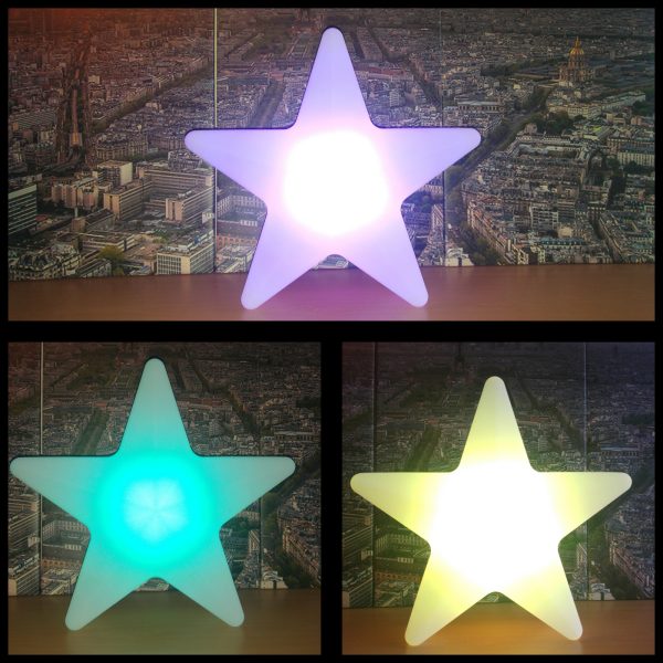 Lampe de nuit chambre d'enfant lampe LED Star Stars 40 CM 16 couleurs RGB blanc télécommande - VDD World