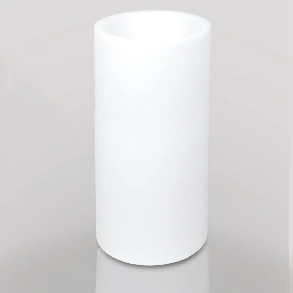 Cache-pot rond LED éclairage 16 couleurs RGB blanc 74 cm haute télécommande rechargeable - VDD World FR