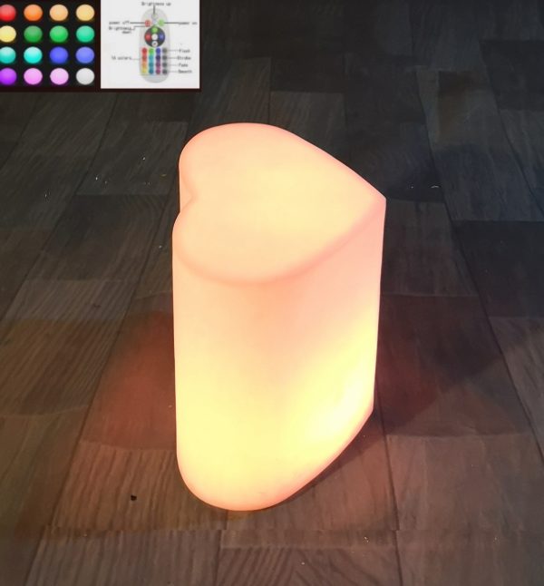 LED Cube ambiance 40 CM RGB Blanc 16 couleurs télécommande étanche rechargeable MULTIFONCTI - VDD World