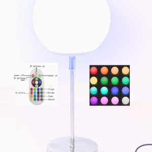 Lampe de table debout veilleuse LED 16 couleurs RGB blanc lampe de bureau télécommande