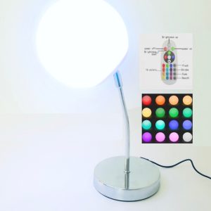 Éclairage d'ambiance à sphère LED 25 CM 16 couleurs Télécommande étanche rechargeable RVB - VDD World