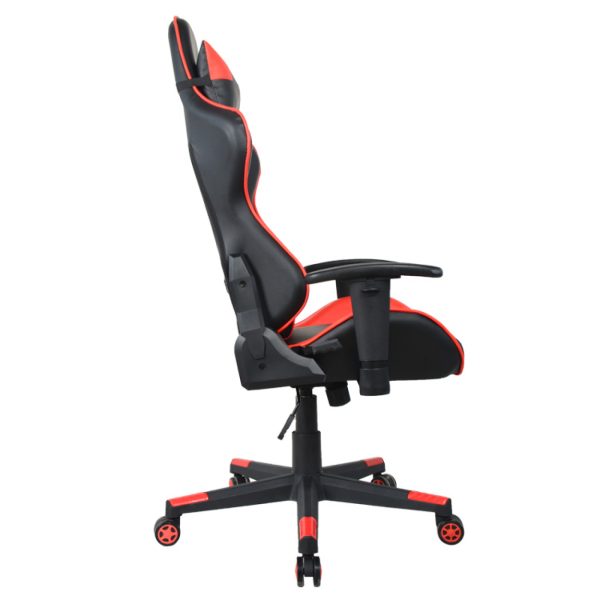 Chaise de bureau Racing Gaming Chair Style High Design Thomas - rouge noir - VDD World