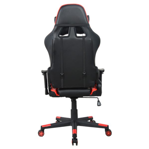 Chaise de bureau Racing Gaming Chair Style High Design Thomas - rouge noir - VDD World