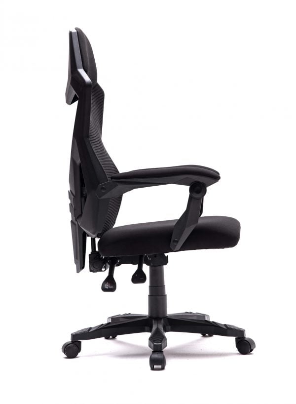 Chaise de bureau Fresno - chaise de jeu - noir - VDD World