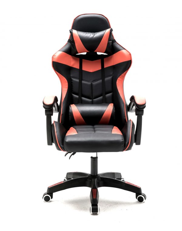 Game Chair Cyclone Teens - Chaise de bureau - Chaise de jeu de course - Rouge noir - VDD World