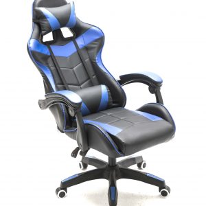 Chaise gaming Cyclone ados - chaise de bureau - chaise gaming racing - bleu noir