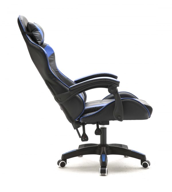 Chaise gaming Cyclone ados - chaise de bureau - chaise gaming racing - bleu noir - VDD World