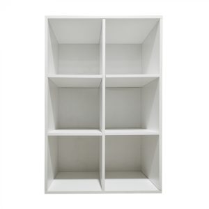 Bibliothèque armoire à 4 compartiments ouverts - armoire murale - blanc - hauteur 130 cm - VDD World