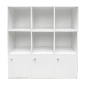 Penderie d'angle - meuble à compartiments - meuble d'angle - hauteur 130 cm - blanc - VDD World