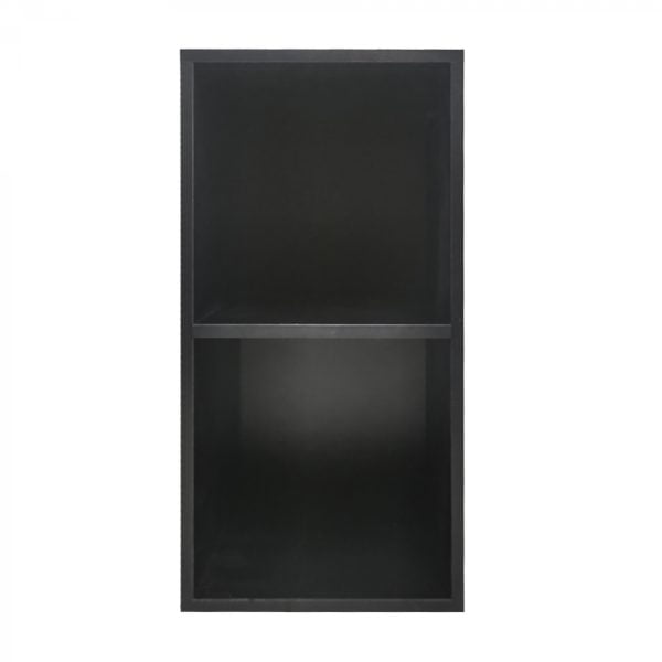 Armoire à compartiments Vakkie Armoire de rangement à 2 compartiments ouverts - armoire murale- noir - VDD World