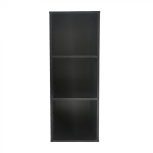 Armoire à compartiments Vakkie Armoire de rangement à 3 compartiments ouverts - armoire murale- noir