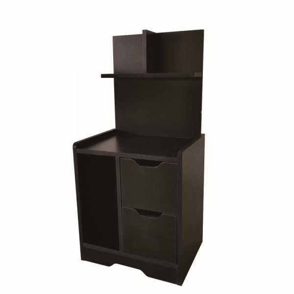 Table de chevet armoire murale 84 cm de haut noir - VDD World