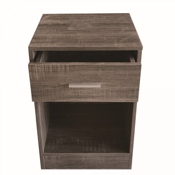 Table de chevet - meuble d'entrée - avec tiroir - hauteur 60 cm - marron - VDD World