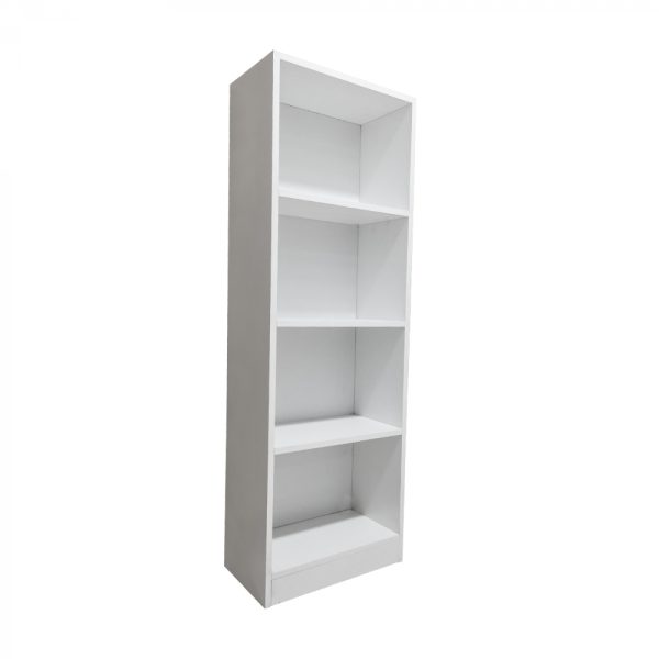 Bibliothèque armoire à 4 compartiments ouverts - armoire murale - blanc - hauteur 130 cm - VDD World