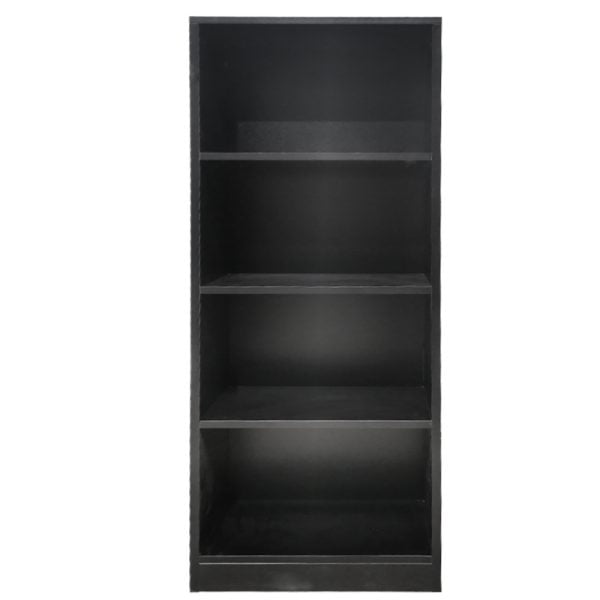 Bibliothèque Vakkie 4 compartiments ouverts - armoire murale - noir - hauteur 130 cm - VDD World