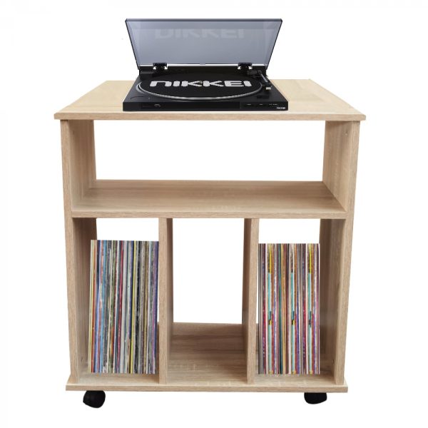 Lp recordsl meuble de rangement - bibliothèque - marron - VDD World