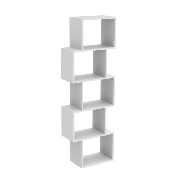 Etagère paravent cube empilé design Yoep 5 compartiments blanc - VDD World