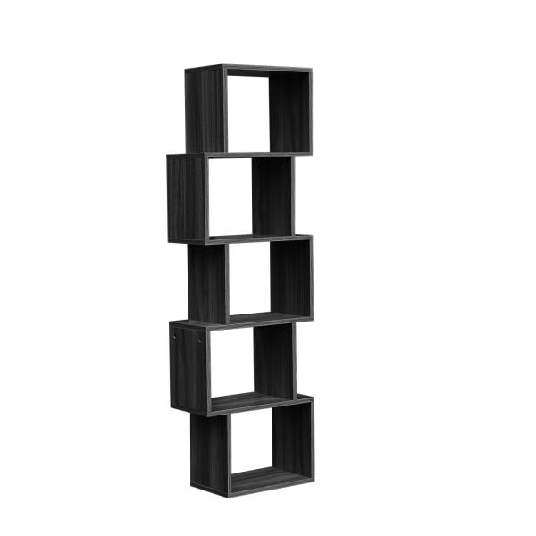 Séparateur d'espace compartiment design cube empilé Yoep ouvert 5 compartiments noir - VDD World