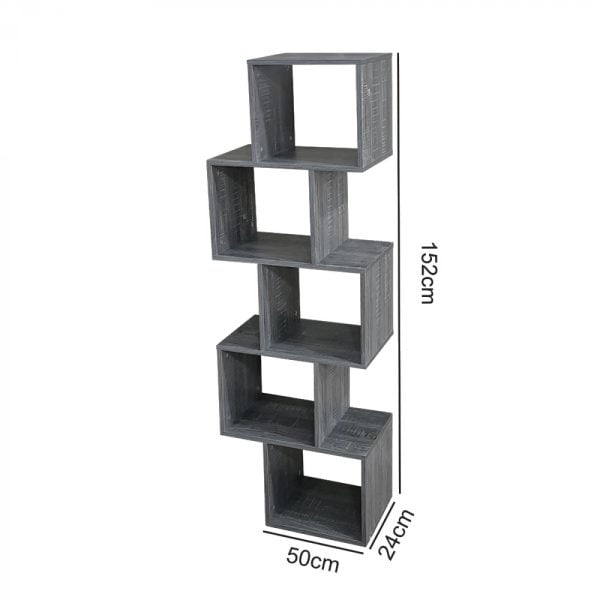 Séparateur d'espace compartiment design cube empilé Yoep 5 compartiments brun clair - VDD World