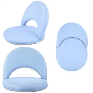 Chaise de yoga dossier chaise de méditation réglable bleu MULTIFONCTIONNEL