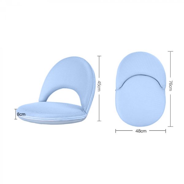 Chaise de yoga dossier chaise de méditation réglable bleu MULTIFONCTIONNEL - VDD World